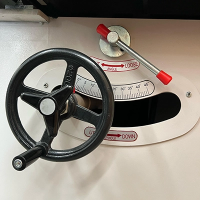 Eje (spindle) y tope