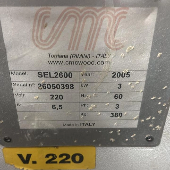 Sierra Escuadradora SEL-2600 - Imagen 3